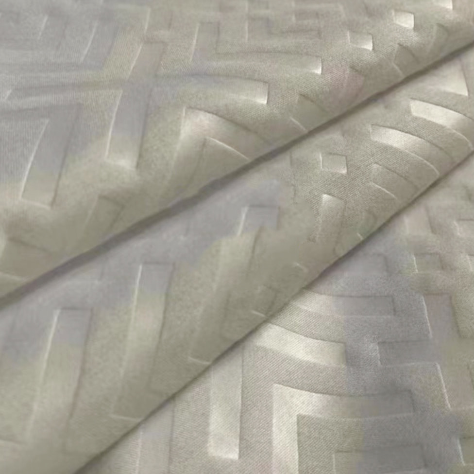 Twill dyed embossed home textile  fabric