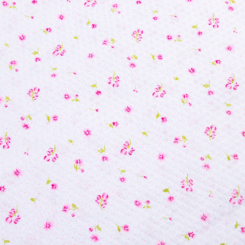 Printed pressed bubble home textile  fabric