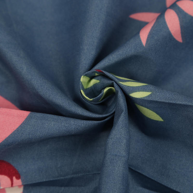 Chemical Fiber Ground Cloth Plant Polyester Printed Bedding Comforter  Fabrics