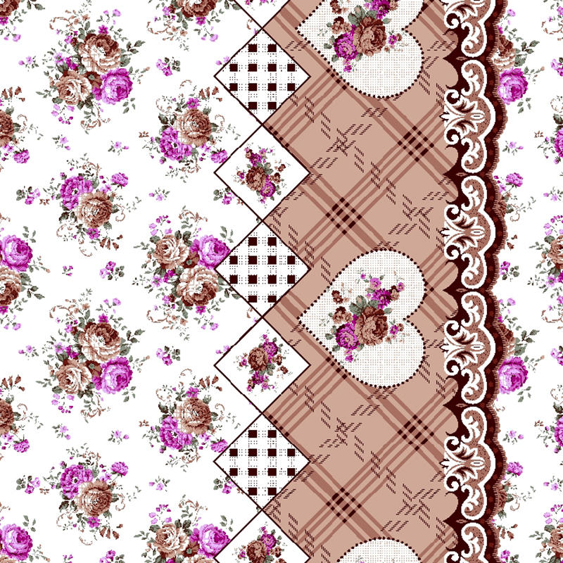 Microfiber Disperse Printing Fabric 3D Flower Fabric