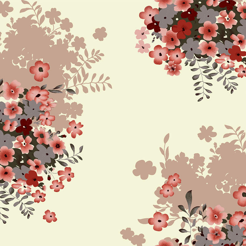 Microfiber Disperse Printing Fabric 3D Flower Fabric