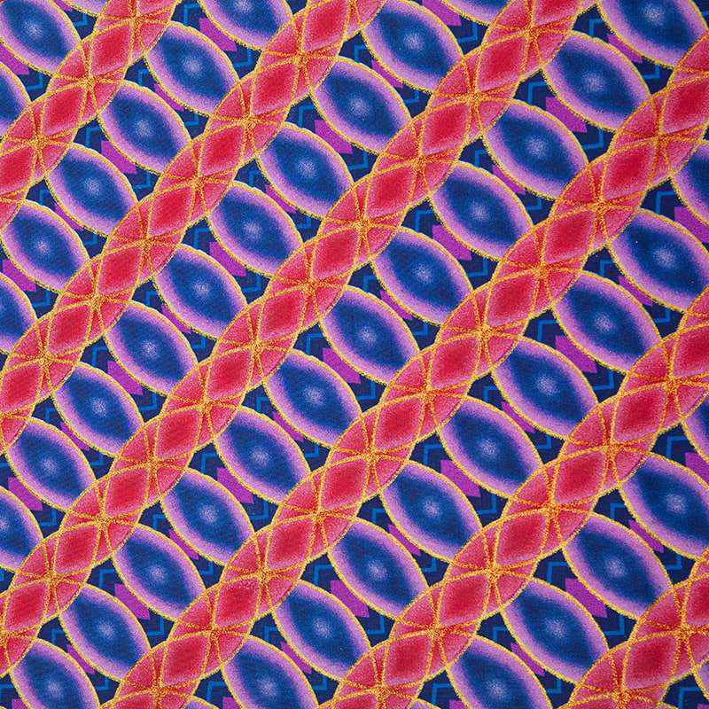 Soft 100% Polyester disperse Print Golden Powder Custom Design