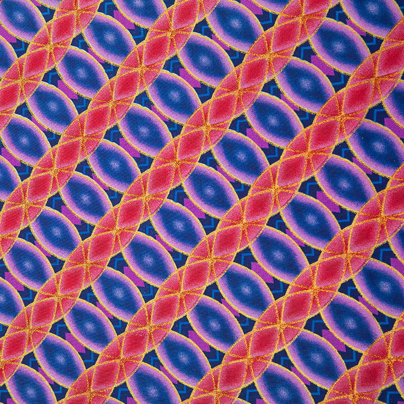 Soft 100% Polyester disperse Print Golden Powder Custom Design